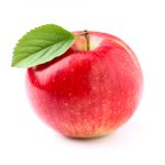 shiny red apple with stem and leave weight loss and wellness solutions