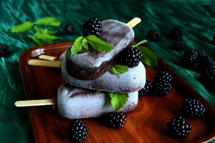 Blueberry popsicles low carb